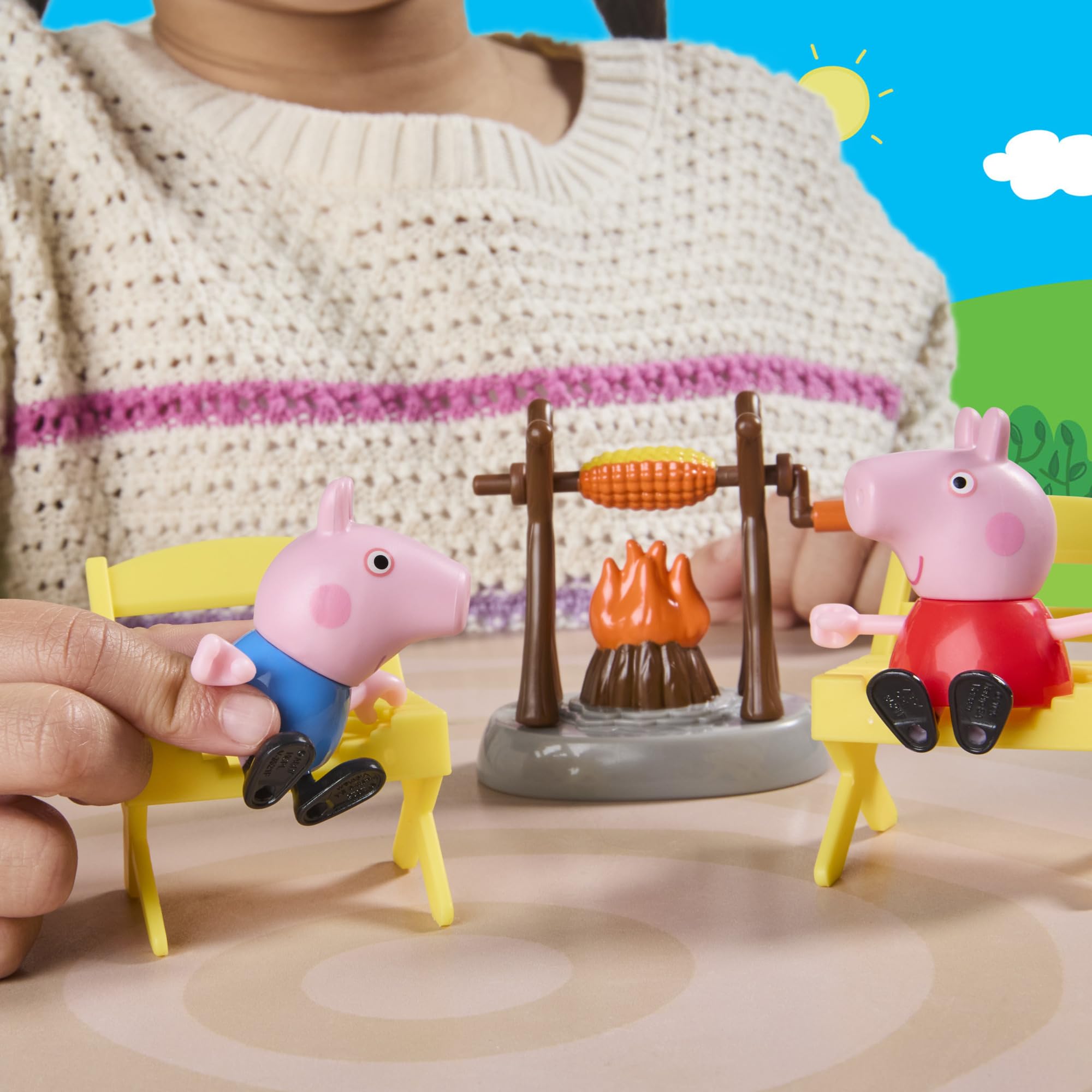 Peppa Pig Üç Küçük Domuzcuk Karavan Oyun Seti, 3 Figürlü, Evie Dahil, 3 Yaş ve Üzeri Kız ve Erkek Çocuklar için Okul Öncesi Oyuncaklar