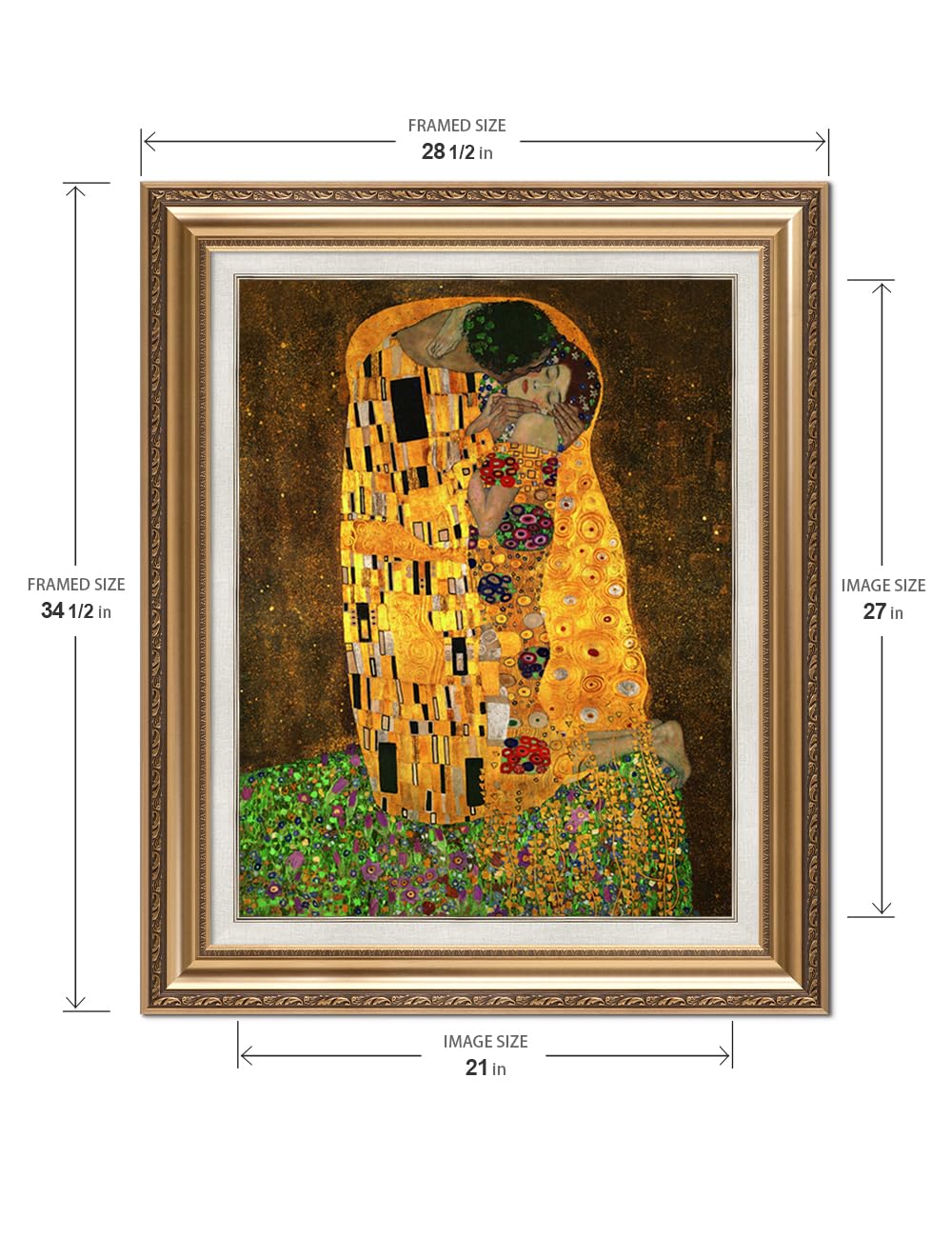 Amazon.com: DECORARTS - The Kiss, Gustav Klimt Classic Art. Giclee