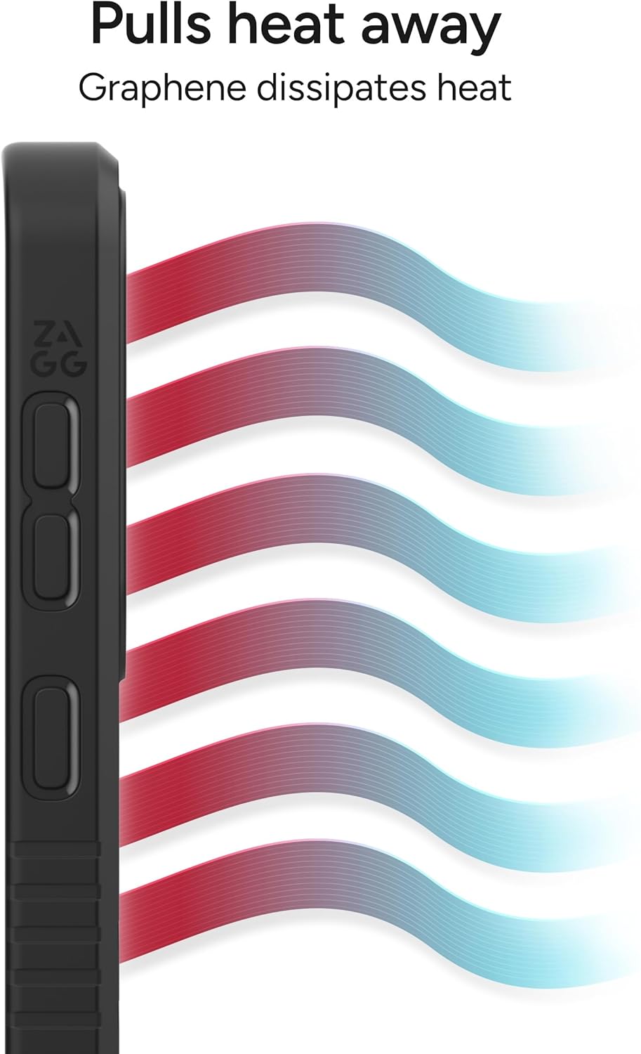 ZAGG Denali Samsung Galaxy S25 Case with Kickstand - 16ft Drop Protection, Graphene-Infused, Wireless Charging Compatible, Rugged Dual-Layer Design, Black