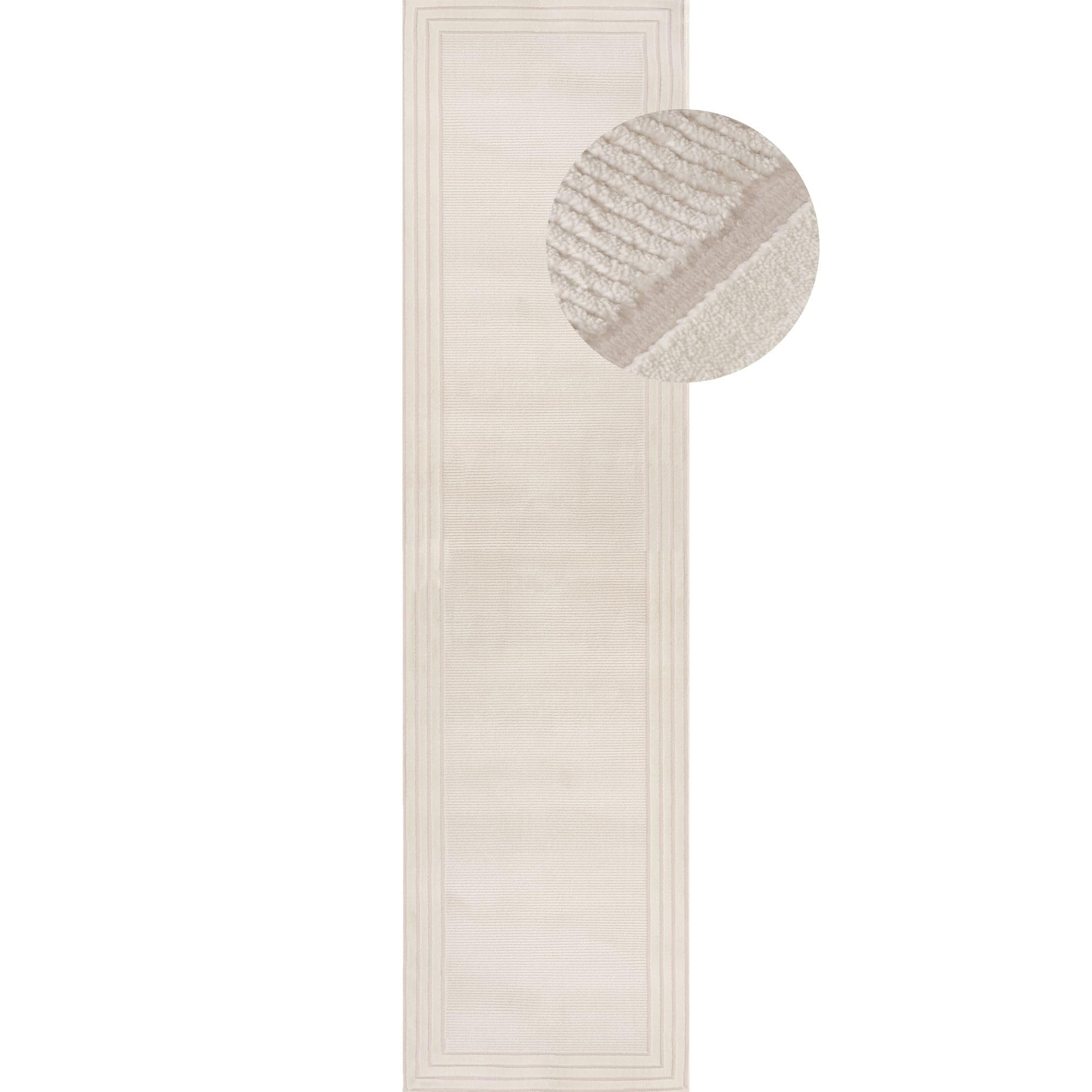 The Rugs Cream Carmel Bordered Rug | 6060