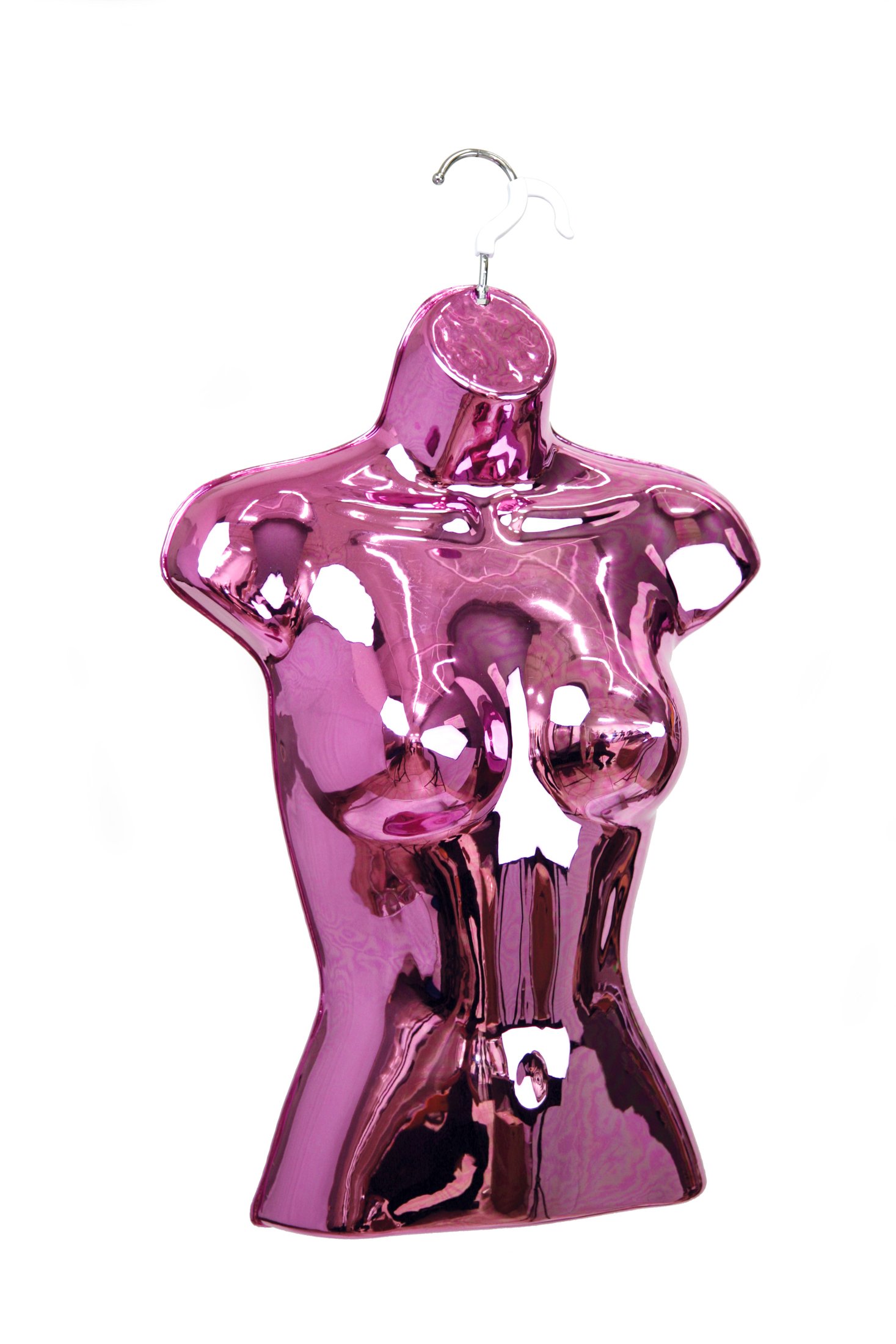 Newtech Display PFF-812/PICHR 6 PCS Plastic Female Form, 1/2", Pink Chrome, Set of 6 Pieces