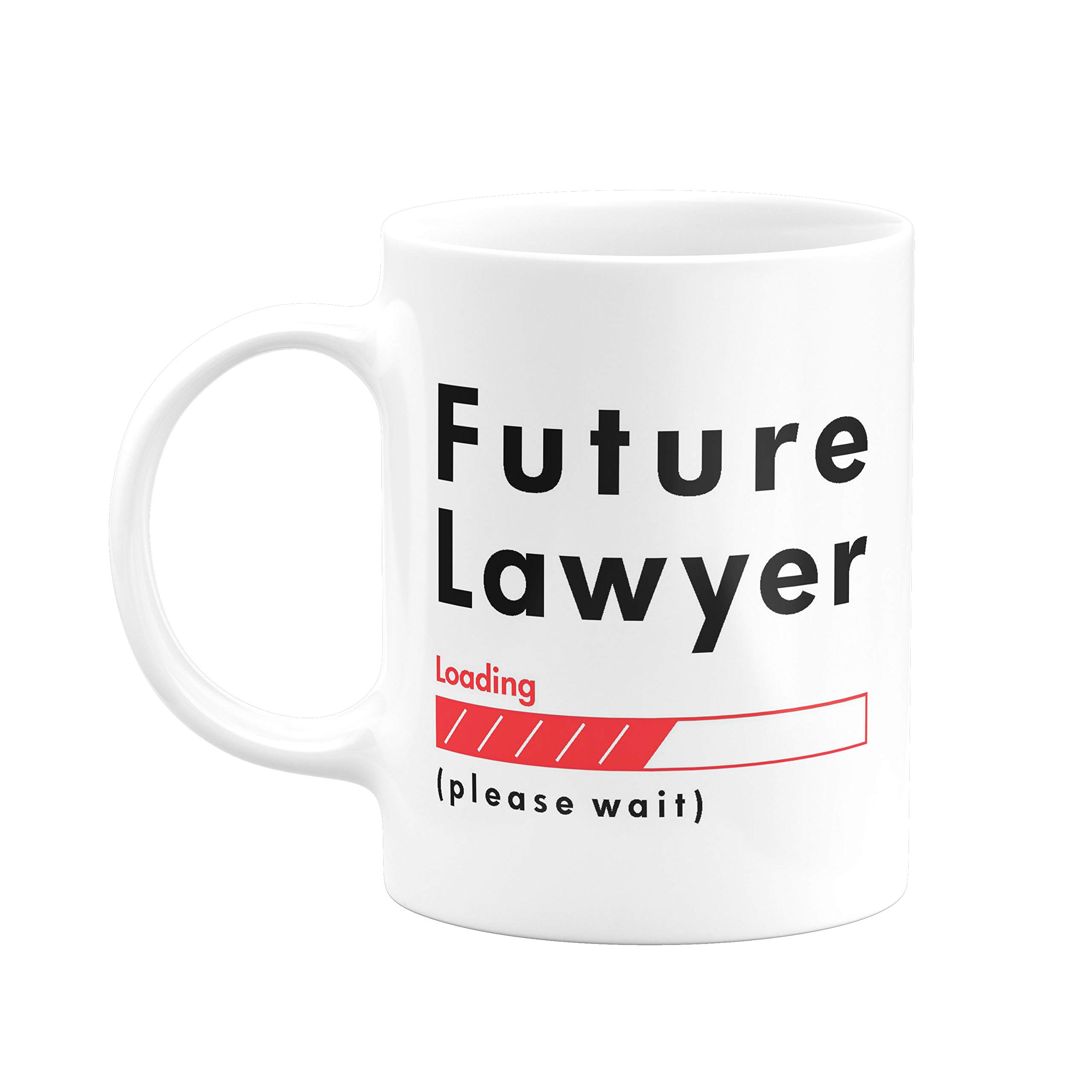 Future Lawyer Loading Please Wait Printed Mug | Gift for Law Students, Lawyers, or Legal Aspirants | 330ml Ceramic Coffee Mug | FPM068 | Pack of 1