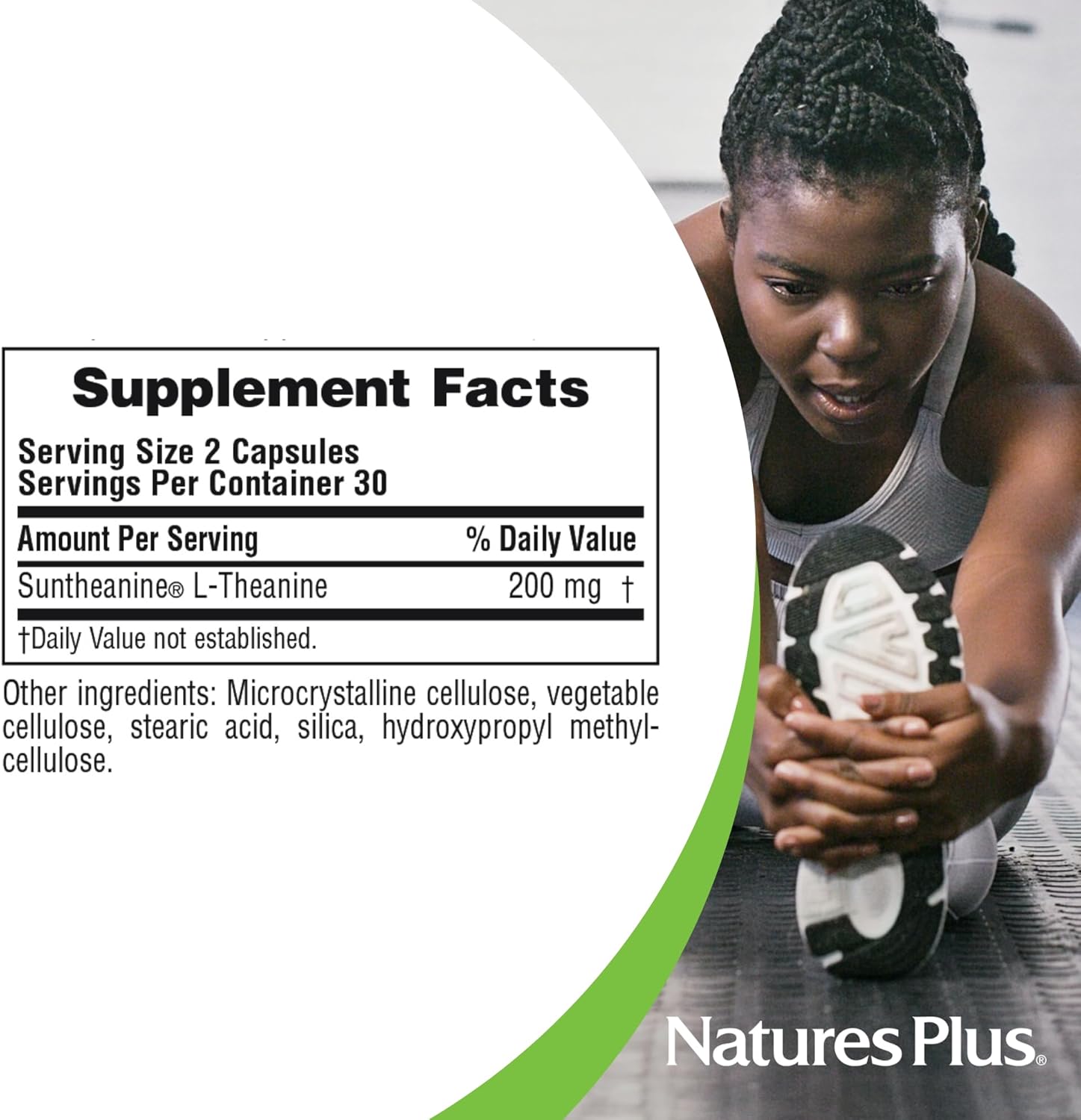 NaturesPlus PRO Suntheanine L-Theanine - 60 Capsules - Supports Calm Alertness, Healthy Relaxation & Improved Rest - Non-GMO, Vegan & Gluten Free - 60 Servings - Image 4