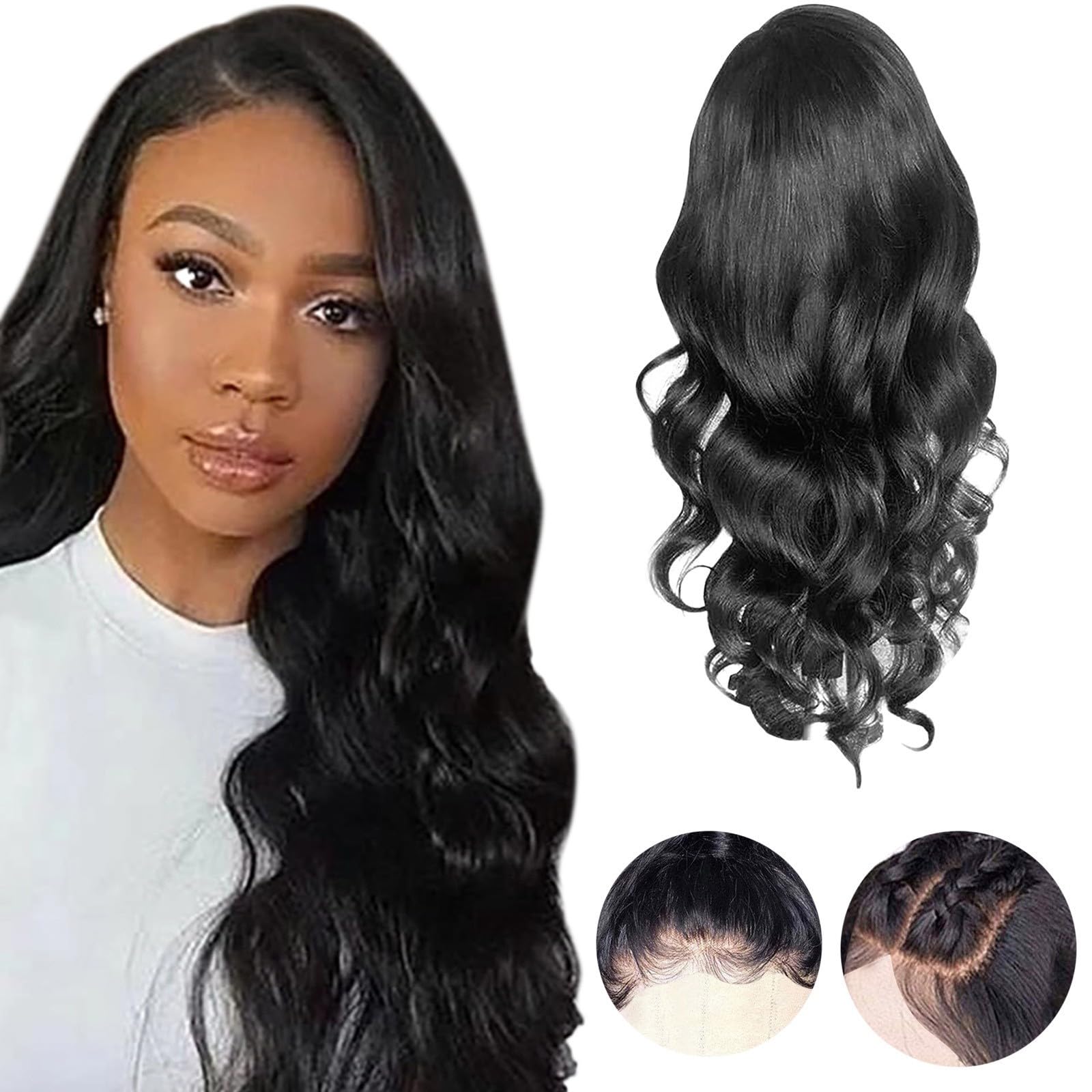 Peluca Larga Ondulada Para Mujer De 70 Cm | Rubia Con Raya Al Medio Y Resistente Al Calor | Ideal Para Cosplay, Carnaval Y Sesiones De Fotos