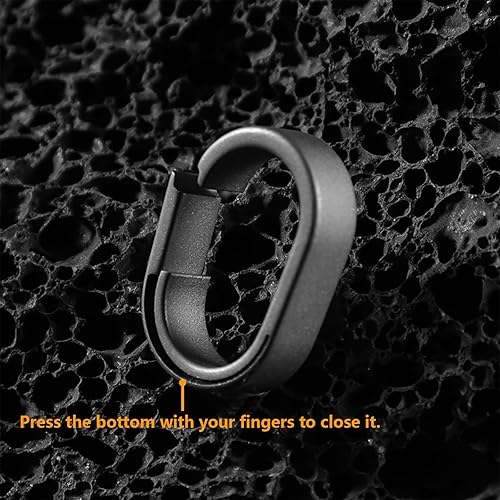 Miniatura 3 de 6 llaveros de titanio de liberación rápida, conector múltiple EDC Split llavero mosquetón regalo para hombres y mujeres