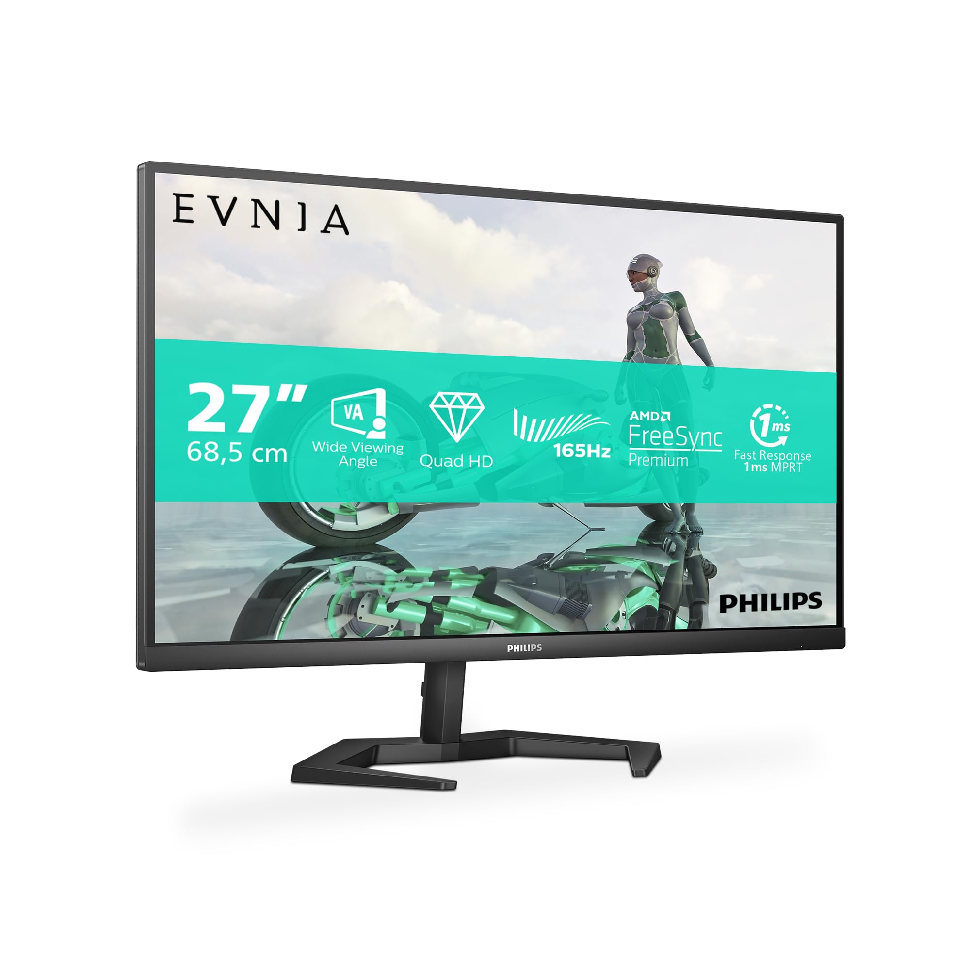 PHILIPS Evnia Gaming 27M1N3500LS 27 Pollici QHD Monitor, 165Hz, VA