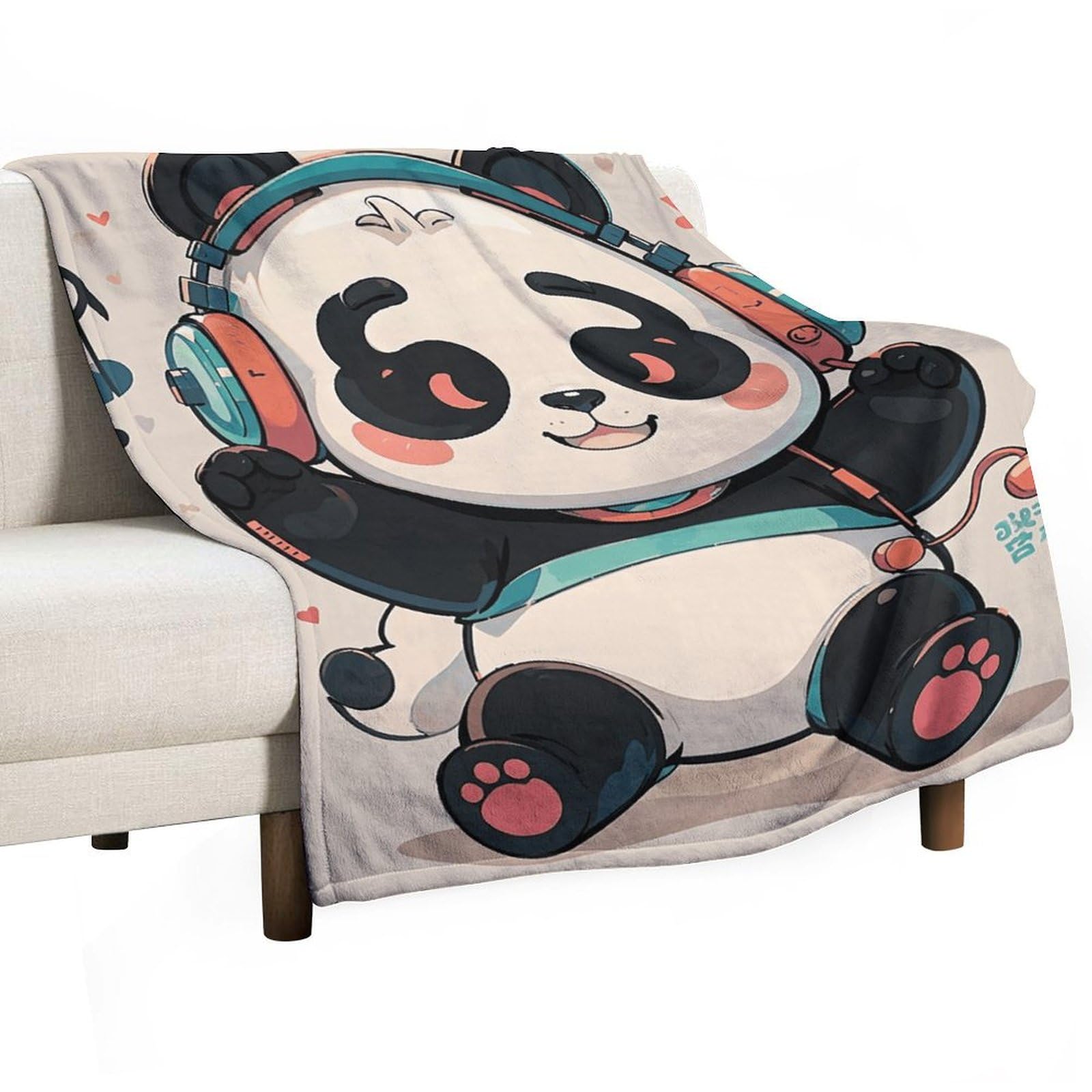 Couverture lit polaire douillette toutes saisons format compact de salon