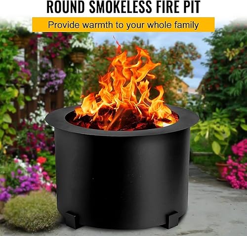 Miniatura 3 de Pozo de fuego sin humo, hoguera de acero al carbono, gran hoguera de leña, estufa al aire libre, hoguera portátil sin humo para picnic, camping,