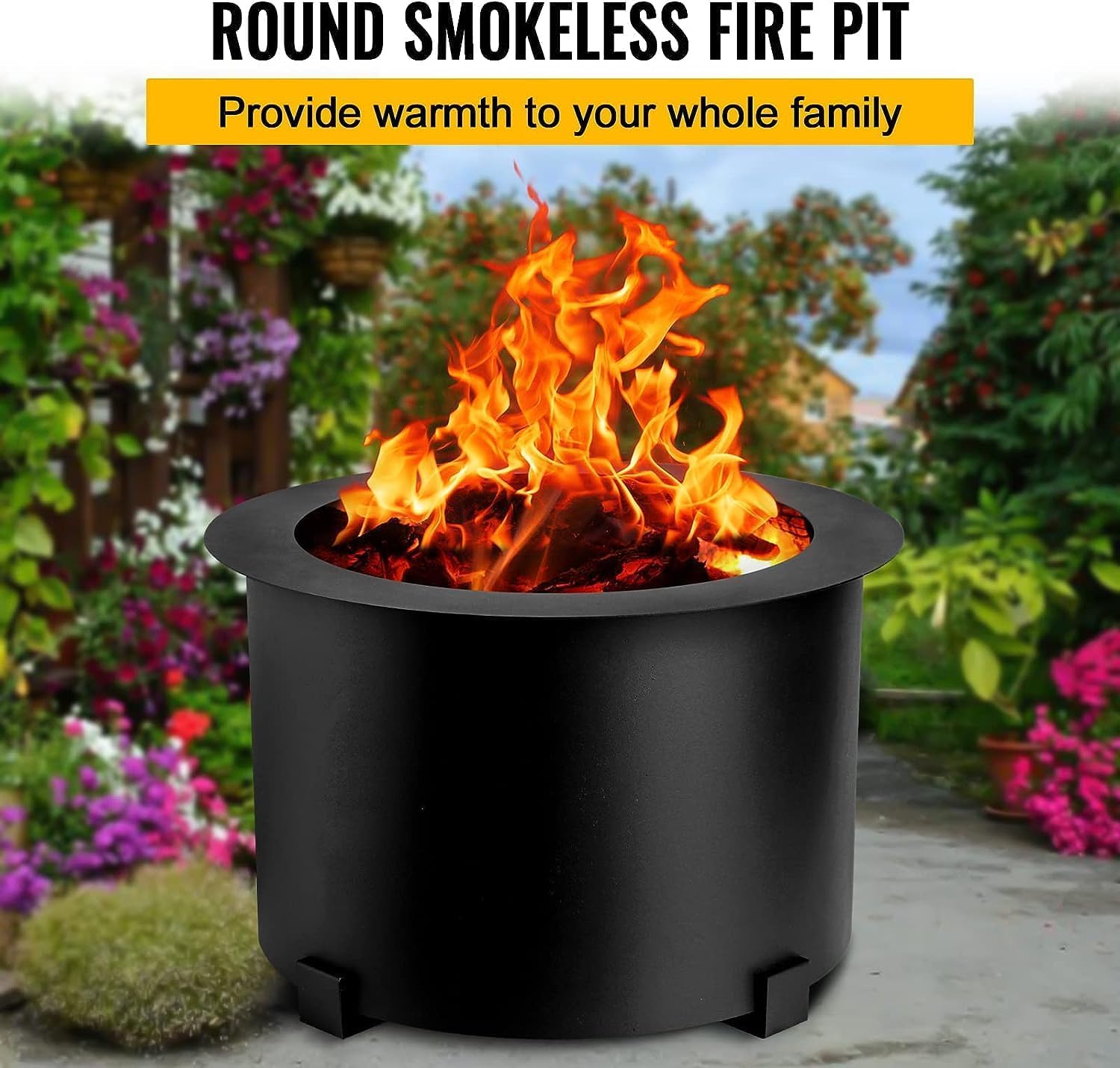 Amazon.com: smokeless fire Pit Outdoor Wood Burning, 21.5-23.6