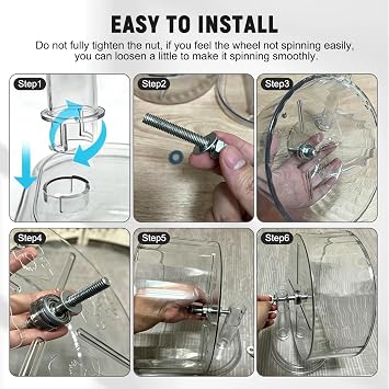 Hamster Wheel,Hamster Cage Accessories,Silent Exercise Wheels,Easy Install,Transparent Hamster Platform(9.45inch)