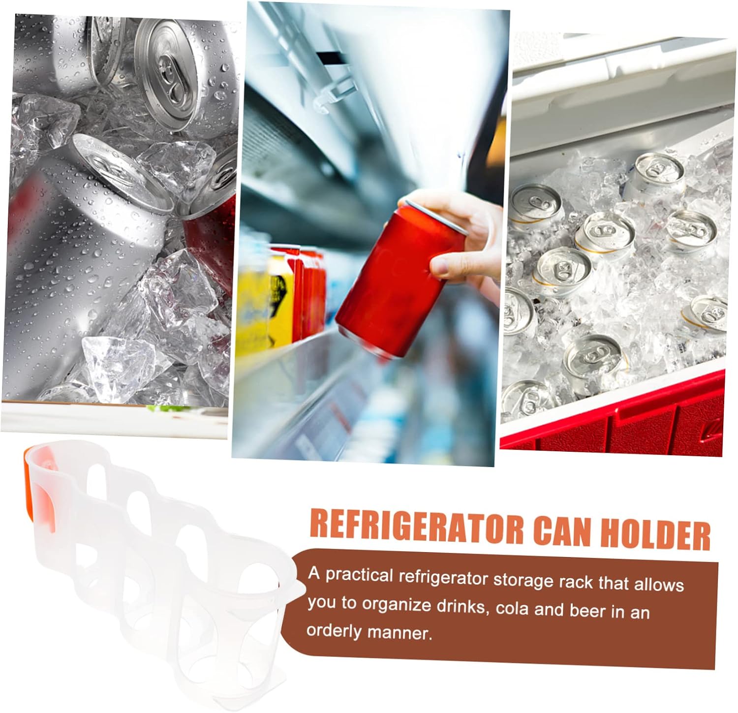 Refrigerator Can Holder Soda Can Storage Bin Dispenser for Fridge Juice Dispenser Bin