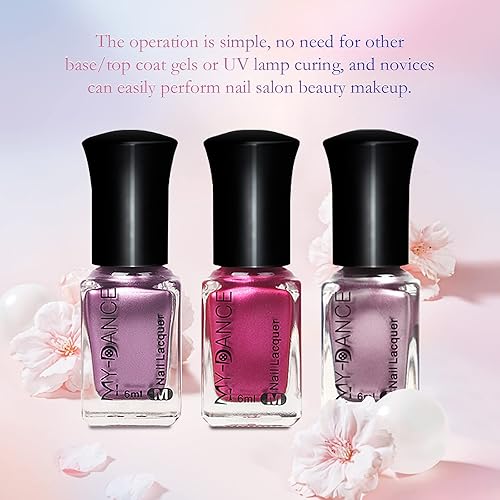 Miniatura 7 de Juego de esmaltes de uñas metálicos de espejo de 3 colores, textura metálica, esmalte de uñas de secado rápido, esmalte de uñas con acabado