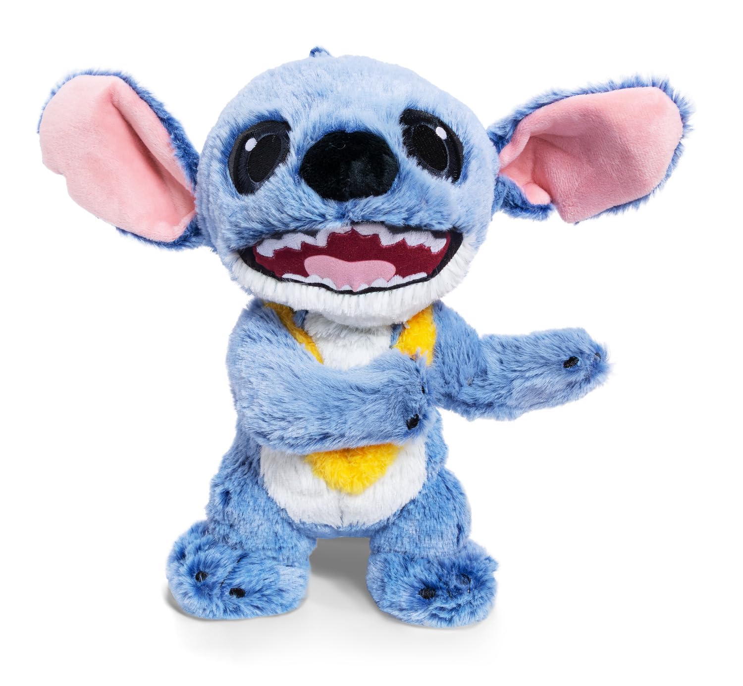 Simba Disney Stitch Live Action Plüsch mit Lei-Kette – originalgetreue Plüschfigur, stehend, weiches Kuscheltier für Babys & Kinder, 25 cm, ab 0 Monaten