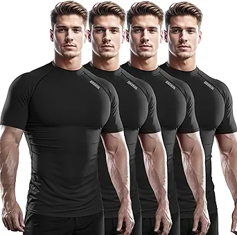 DRSKIN men's compression shirt short sleeve top baselayer