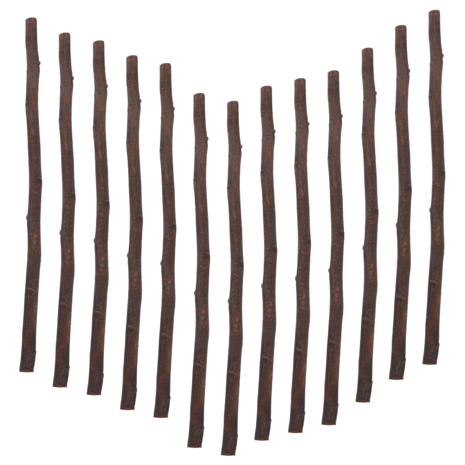 ULTECHNOVO 100 Palitos de Madera Natural para Manualidades, Fáciles de Recortar Mantienen Su Forma, Ideales para Decoración y Proyectos DIY