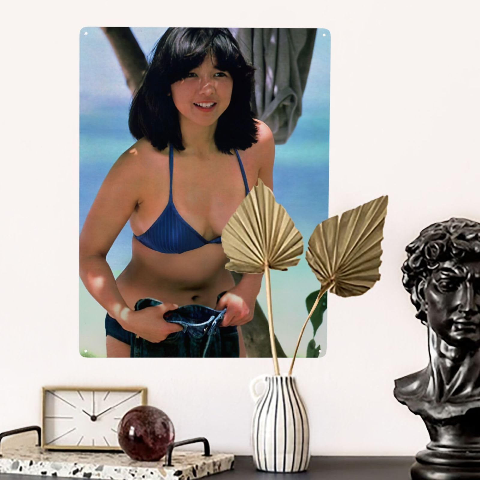 Yoko Kitazaki 人物画 油彩 装飾フレーム付き Yoko Kitazaki 人物画