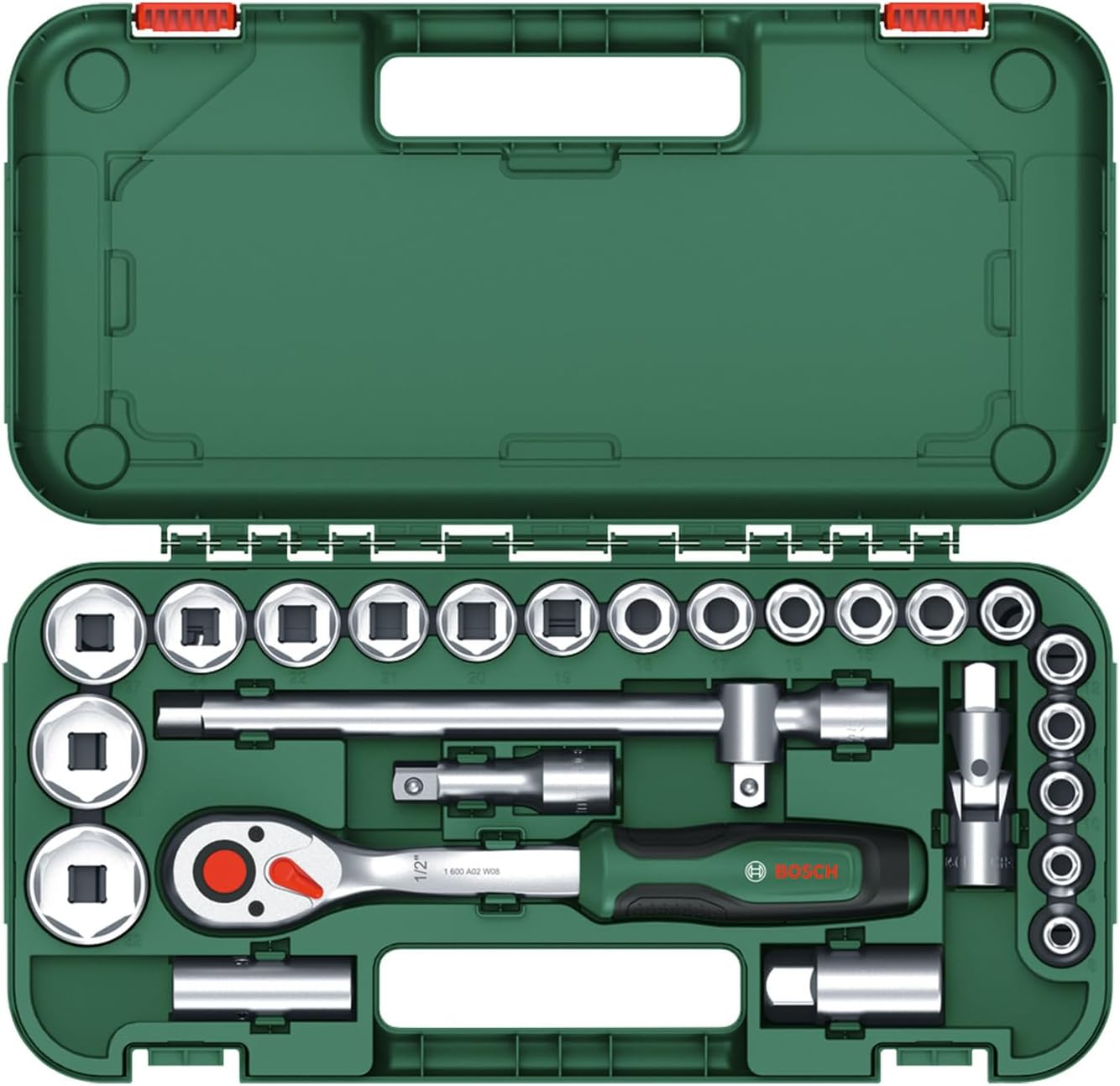 Bosch 1/2" Ratchet Set 25-Piece