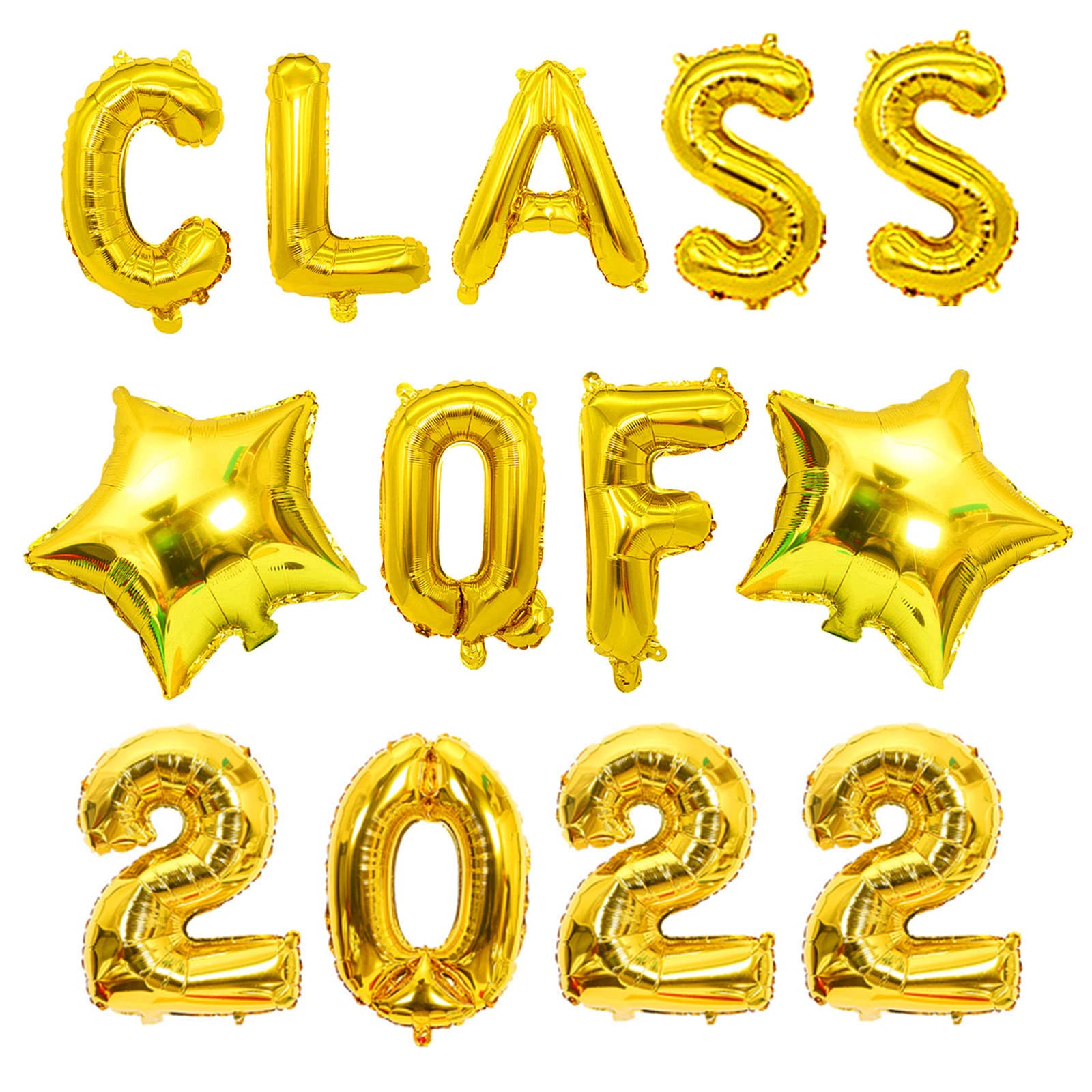 bng-bngGold Class of 2025 Balloons,Graduation 2025 Foil Balloons 16inch,Class of 2025 Banner for 2025 Graduation Party Decorations Decorations