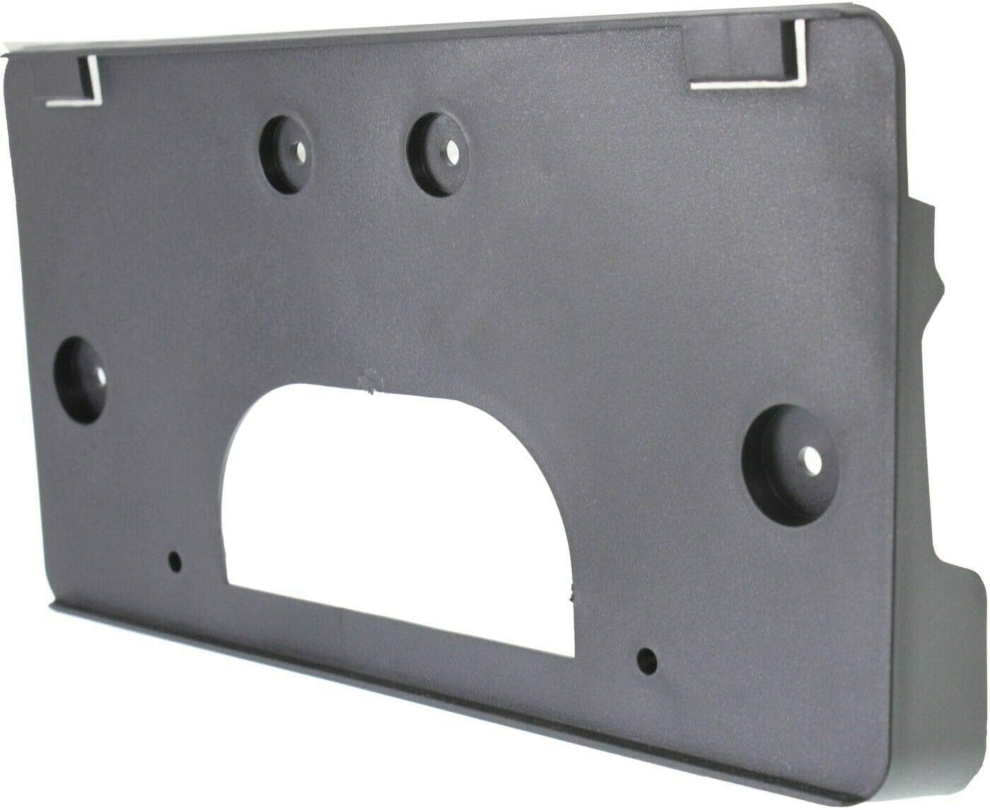 DAT AUTO PARTS Front Bumper License Plate Frame Tag Bracket Fits 2003-2007 Chevrolet Silverado GMC Sierra and Hybrid, Except SS Denali C3, Black Textured Plastic, Replaces GM1068135, 15199886