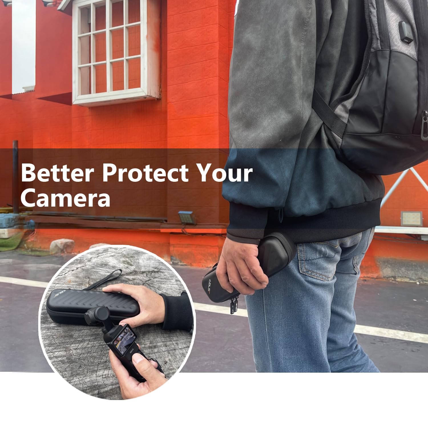 Futerał Ochronny JSVER do Akcesoriów DJI Osmo Pocket 3 Creator Combo,Pojemna Torba Ochronna do Przenoszenia i Przenośny Futerał Podróżny