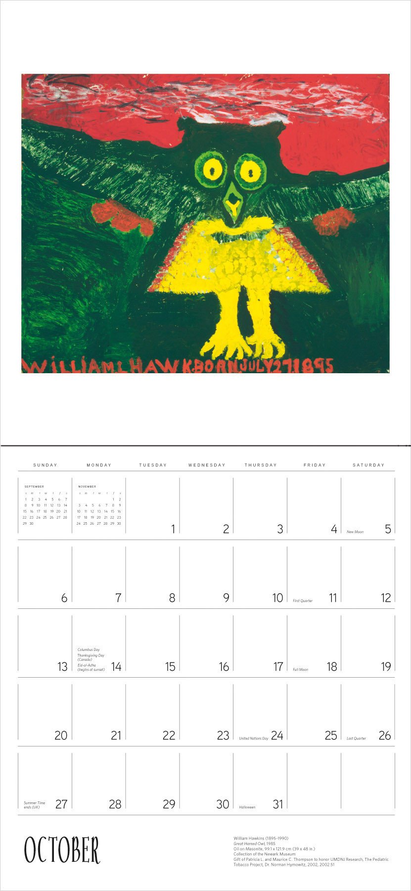 African American Art 2013 Calendar