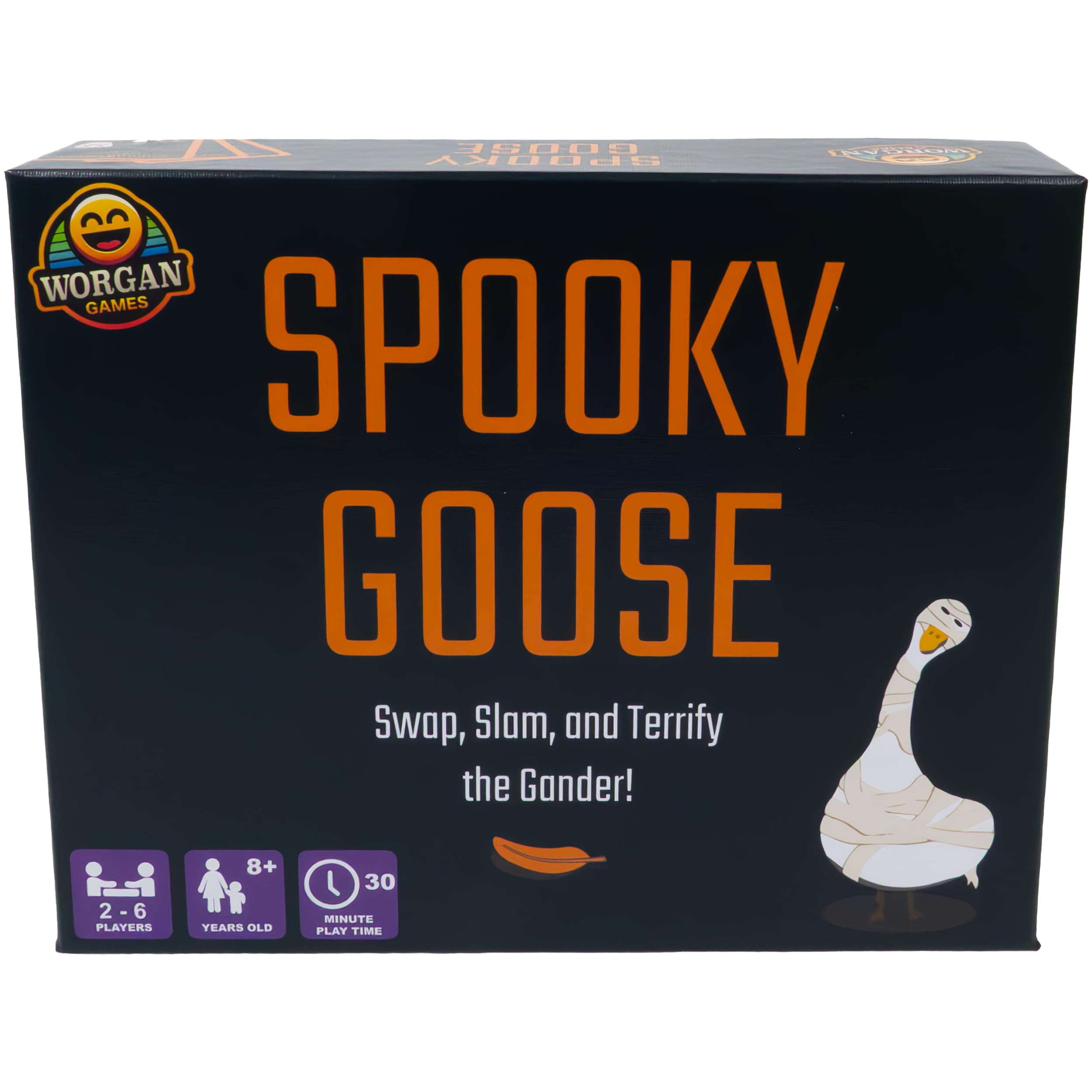 Worgan Games Spooky Goose - Quick-Thinking Memory Game - Halloween Themed - 2-6 Players - Age 8+, Multicolor