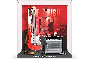 Protective Acrylic Display Case for the Iconic Lego 21329 Fender Stratocaster Guitar Kit