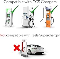 Vista 5 de Lectron CCS Adapter for Tesla Model 3,Y, S and X - for Tesla Owners Only - Fast Charge Your Tesla with CCS Chargers (Black)