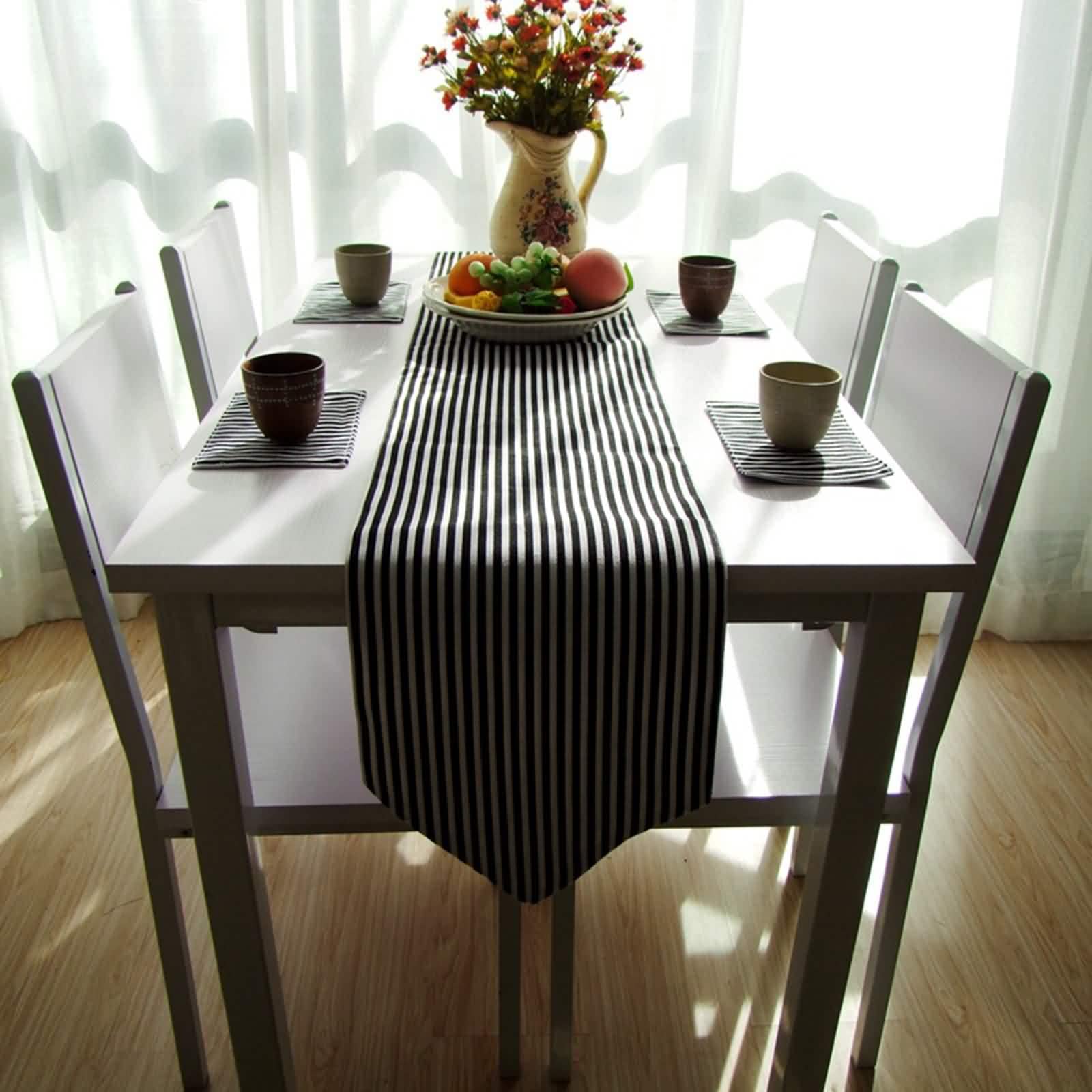 Runner da Tavolo Runner Da Tavola In Tessuto PVC - Impermeabile Tovaglietta Antiolio Tappetini Da Tè Resistenti Al Calore per Tavolino Da Caffè Hotel Terrazza, Beige ( Size : 30x240cm/11.8x94.5in