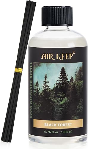 Miniatura 32 de Airkeep recarga de aceite para difusor de lengüetas con varillas de difusor, 6.76 fl oz (200ml) aceites perfumados de lavanda, eucalipto y algodón
