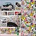 Autool 60"x20" JDM CAR Wrap Sticker Bomb Graffiti Cartoon For Vehicle Motor Laptop DIY