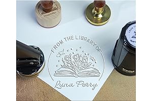 Personalized Embosser Book Stamp - Add A Literary Flourish To Your Precious Books
