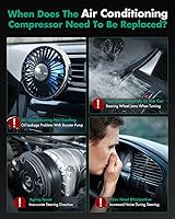 Vista 7 de SCITOO Compresor de aire acondicionado con embrague para Dodge Durango 3.7L 2004 2005 2006 2007, compresor de aire acondicionado de enfriamiento