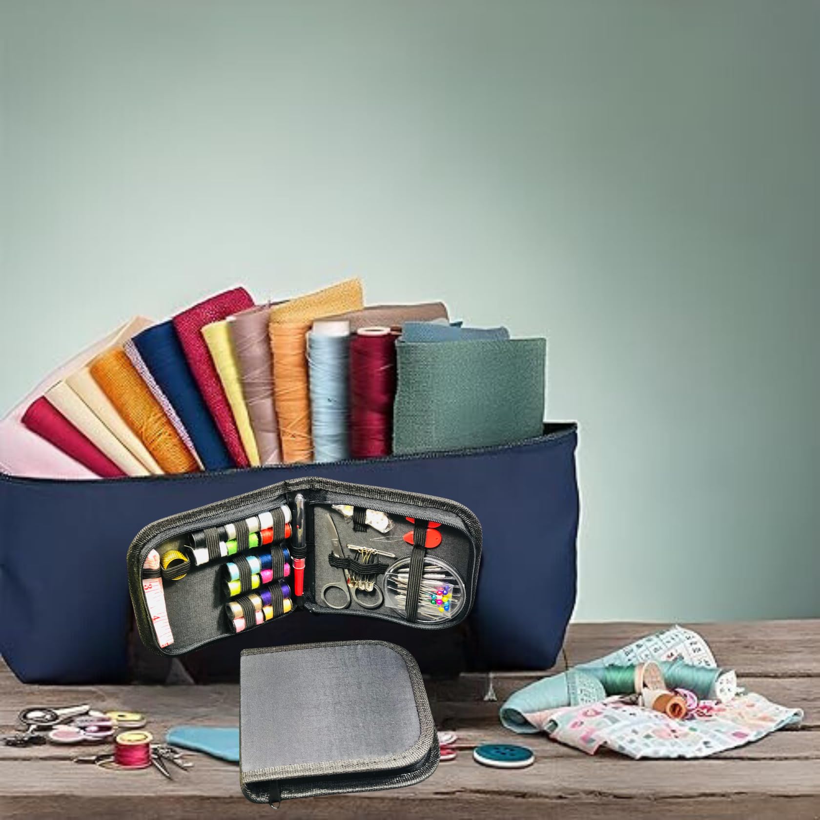 Naaikit, draagbare Mini Naaikit voor thuis,reizen en noodsituatie,geschikt voor volwassenen, beginners, uitgerust met naaigaren, naald,draad Naaikit, draagbare Mini Naaikit voor thuis,reizen en noodsituatie,geschikt voor volwassenen, beginners, uitgerust met naaigaren, naald,draad