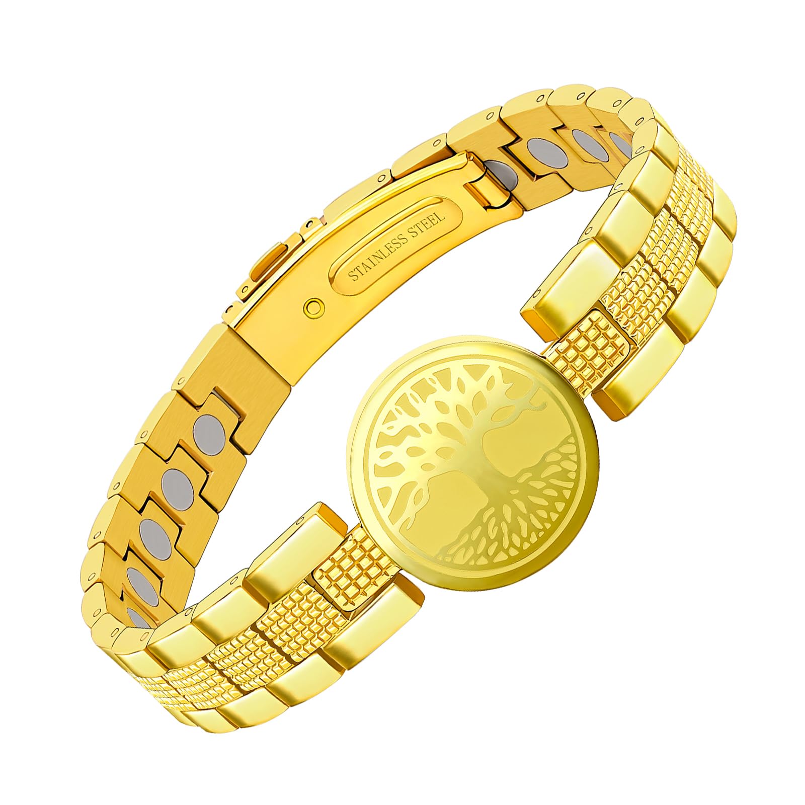 Anillos magnéticos de cobre para mujeres y hombres, imanes ultrafuertes, anillo magnético para hombre y mujer, anillo magnético pulido de estilo de vida fuerte (3547 Gauss)