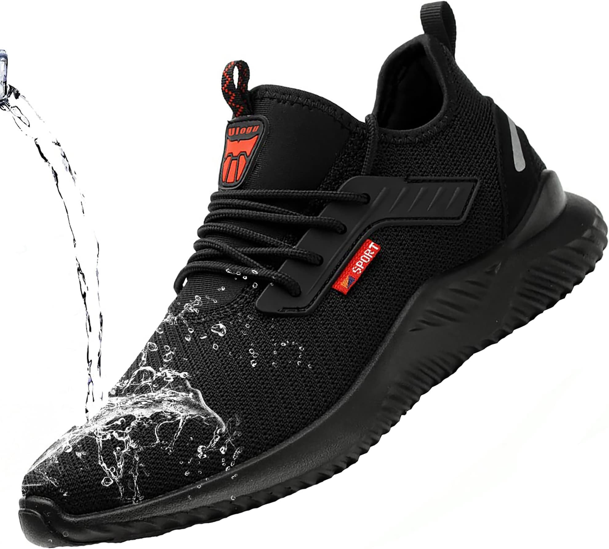 ulogu Steel Toe Shoes for Men Women Waterproof Comfy Non Slip Safety Work Sneakers