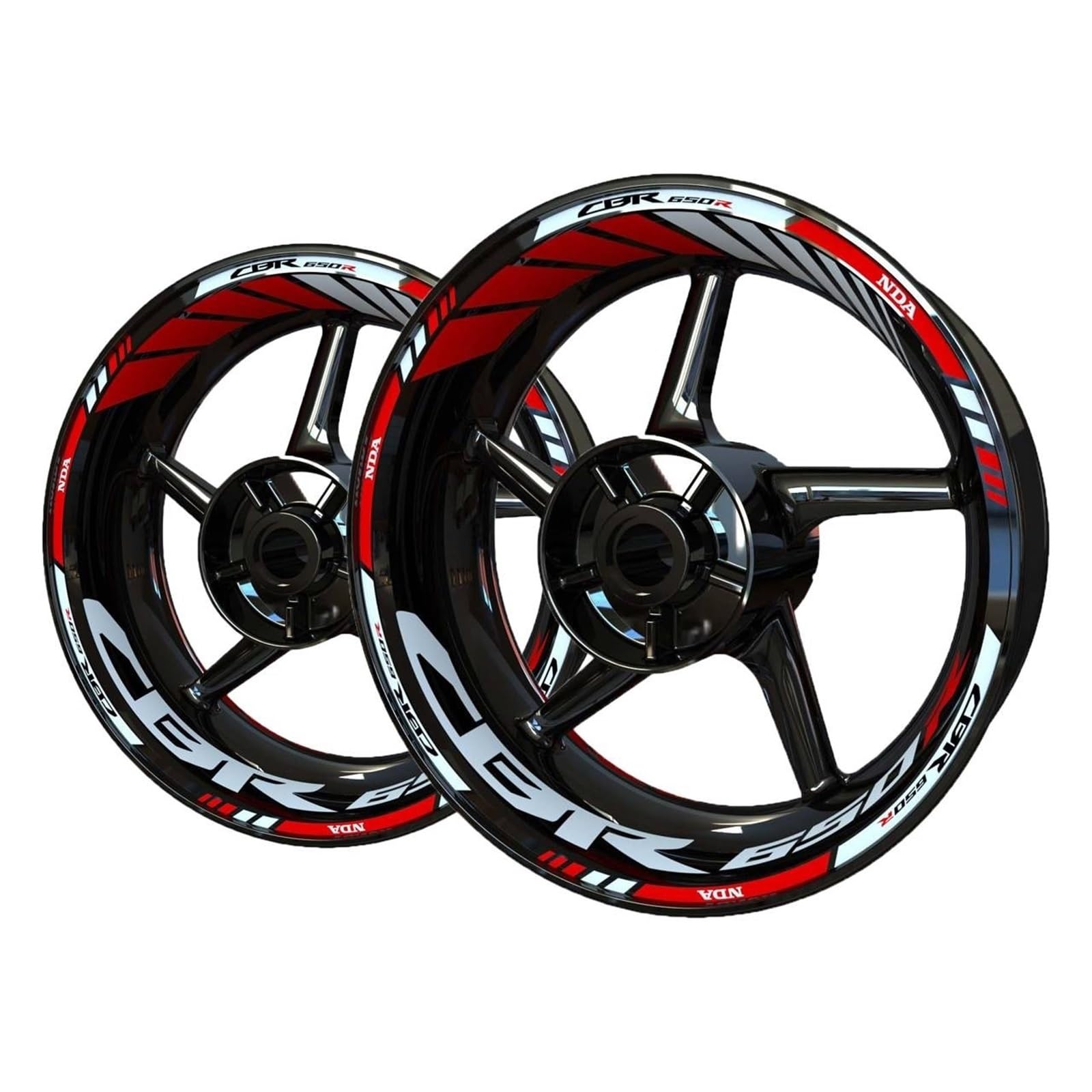 Motorcycle Wheel Sticker for CBR 650R for CBR650R Decal Kit Rim Wheel Sticker Motorcycle Set(3)