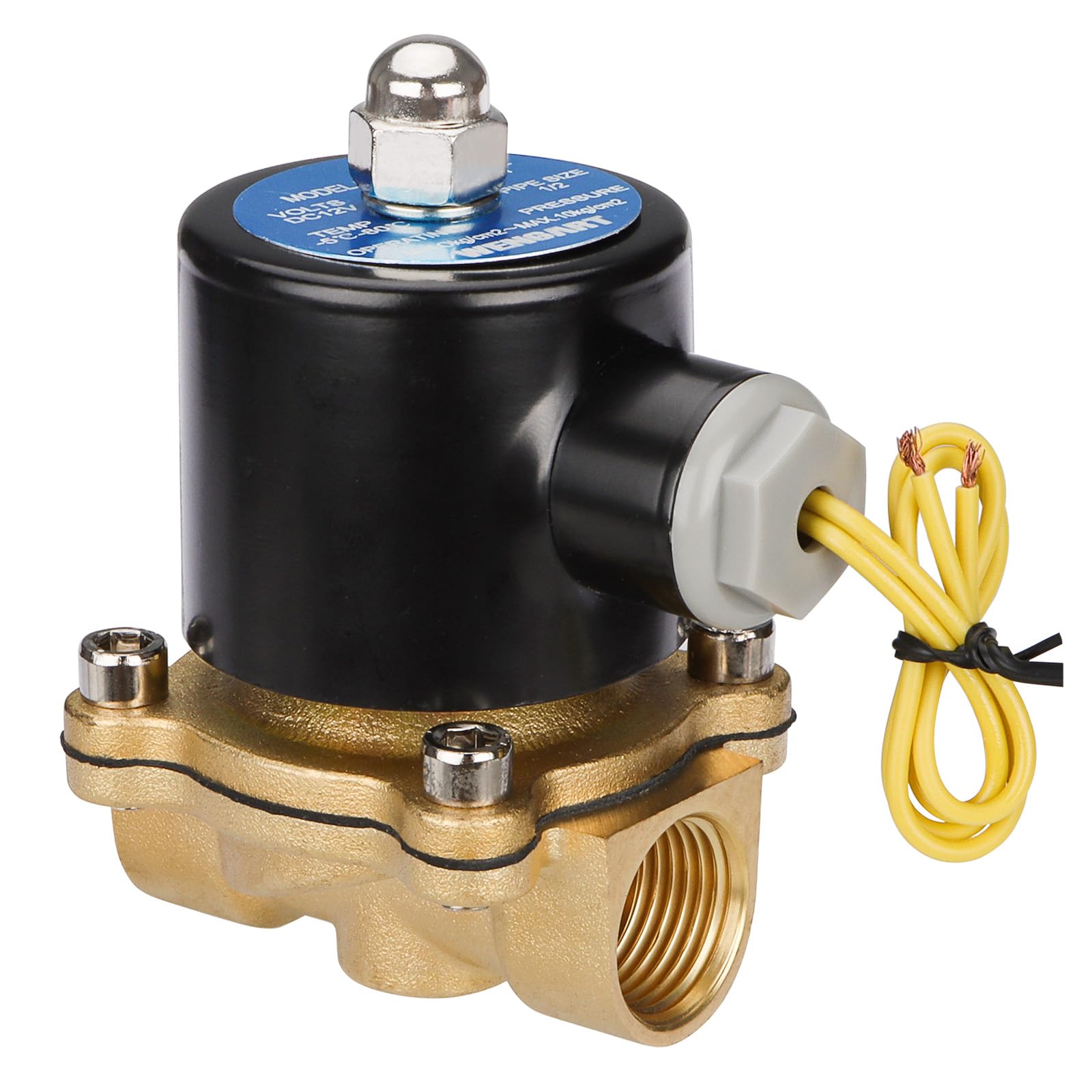 Électrovanne électrique 2W Wengart 110V en laiton normalement fermée 2 positions