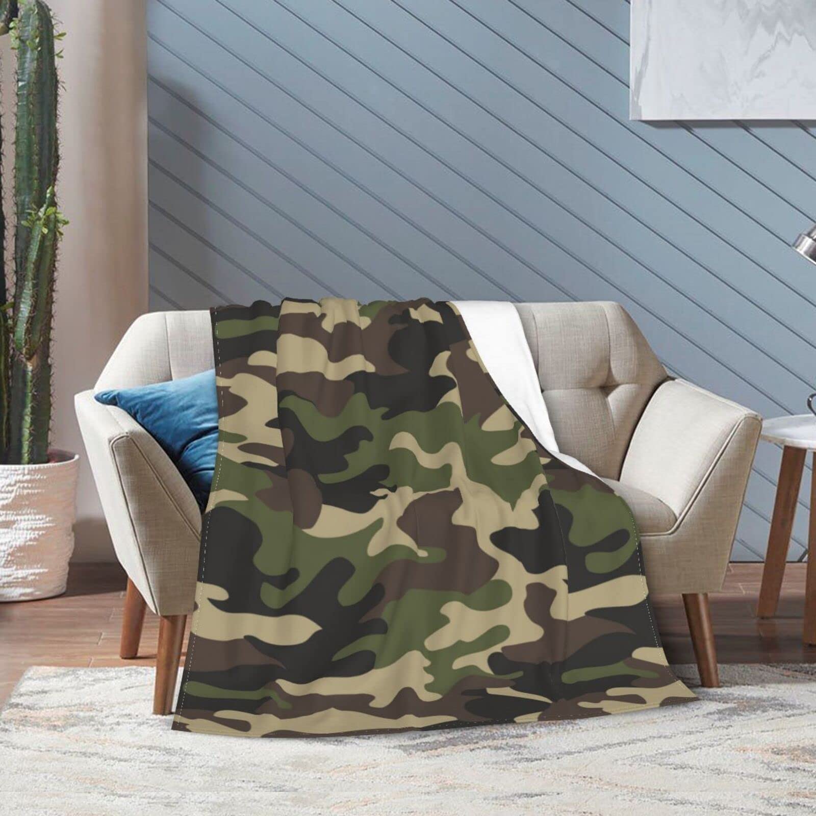 Coperta mimetica militare ultra morbida e calda per tutte le