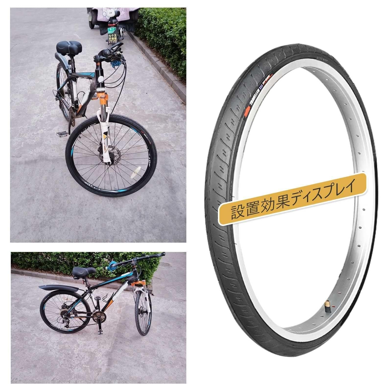 2pcs 26x1,4 Opon 38-559, 26x1,25/1,50 Dętki do Rowerów Górskich, Miejskich, Ulicznych, 20x1,4 | 26Inch Opony Rowerowe, Czarne, 26x1,40