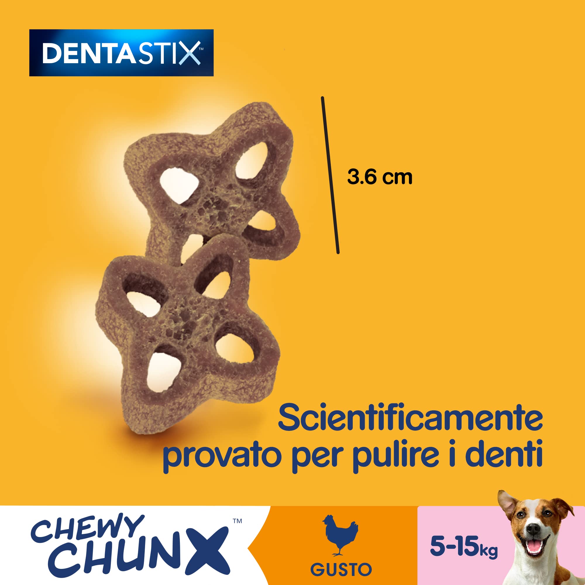 Pedigree Snack Cane, Cane Piccolo, 68 g, Confezione da 5