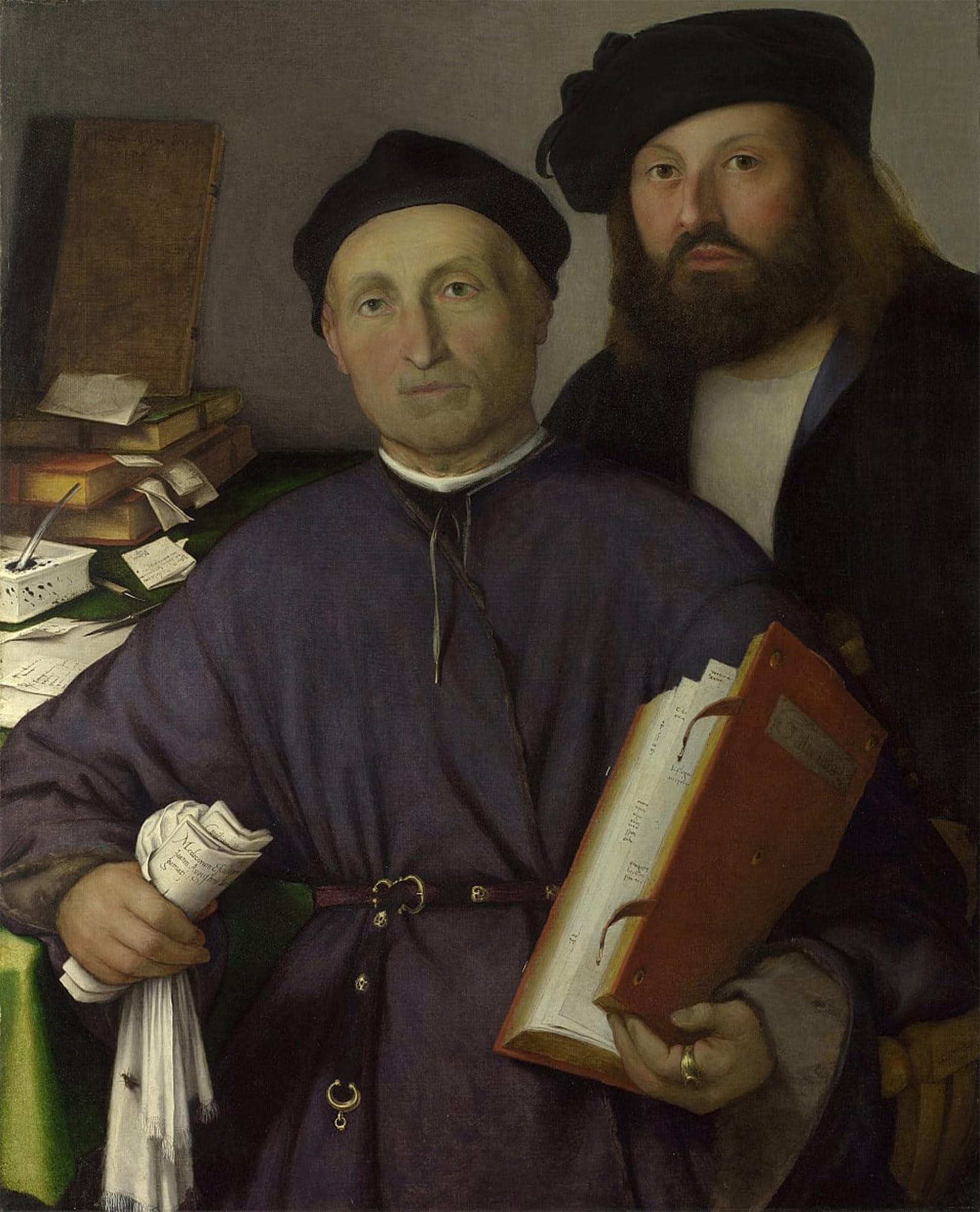 ARTXLXXBN Famous Print Painting Colorful Art Print the Physician Agostino Della Torre and His Son by Famous Artist Canvas Art Decorations for Home Decor 60x90cm