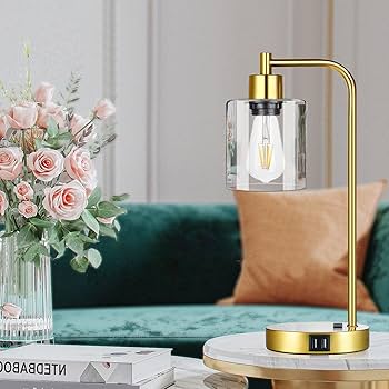 Industrial Touch Control Table Lamps Set of 2 - Gold