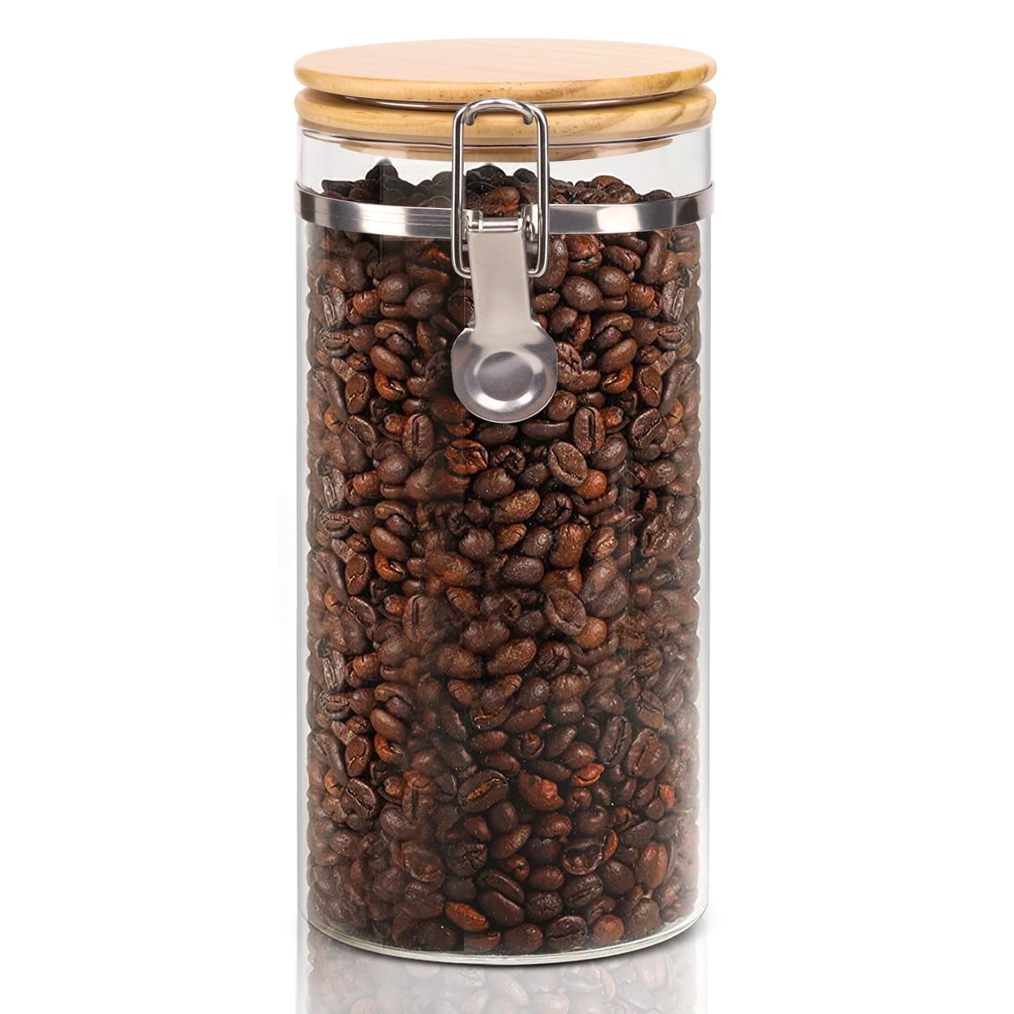 EQEY Glass Coffee Canister