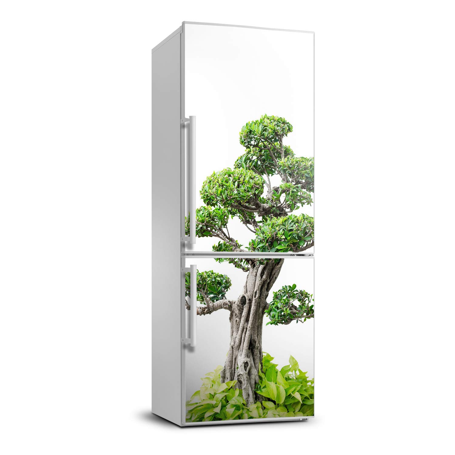 Autocollant frigo auto-adhésif motif bonsai pose facile 60x180cm