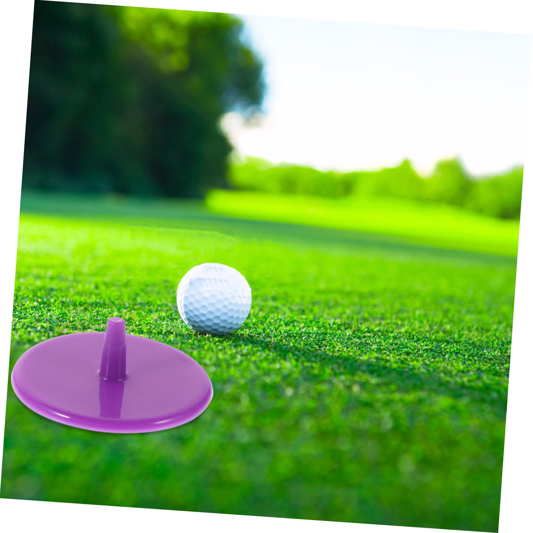 Golfball Positionsmarker Rund, 100 Stück aus Kunststoff | Low Friction, Verschleißfest, für Präzise Lagekennzeichnung Beim Spiel Zufällige Farbe
