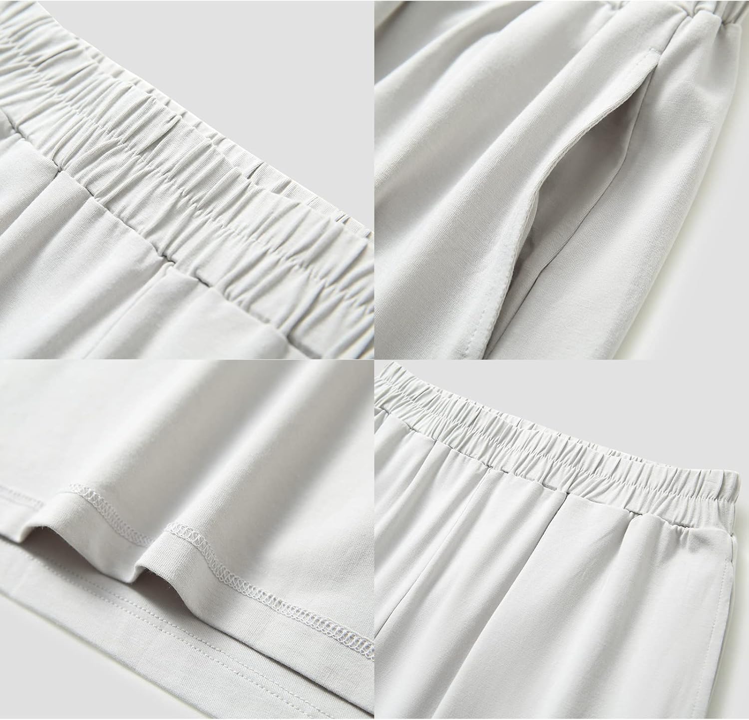 GYS Women's Bamboo Viscose Pajama Shorts - Super Soft Sleep Shorts with Pockets & Elastic Waist - Image 4