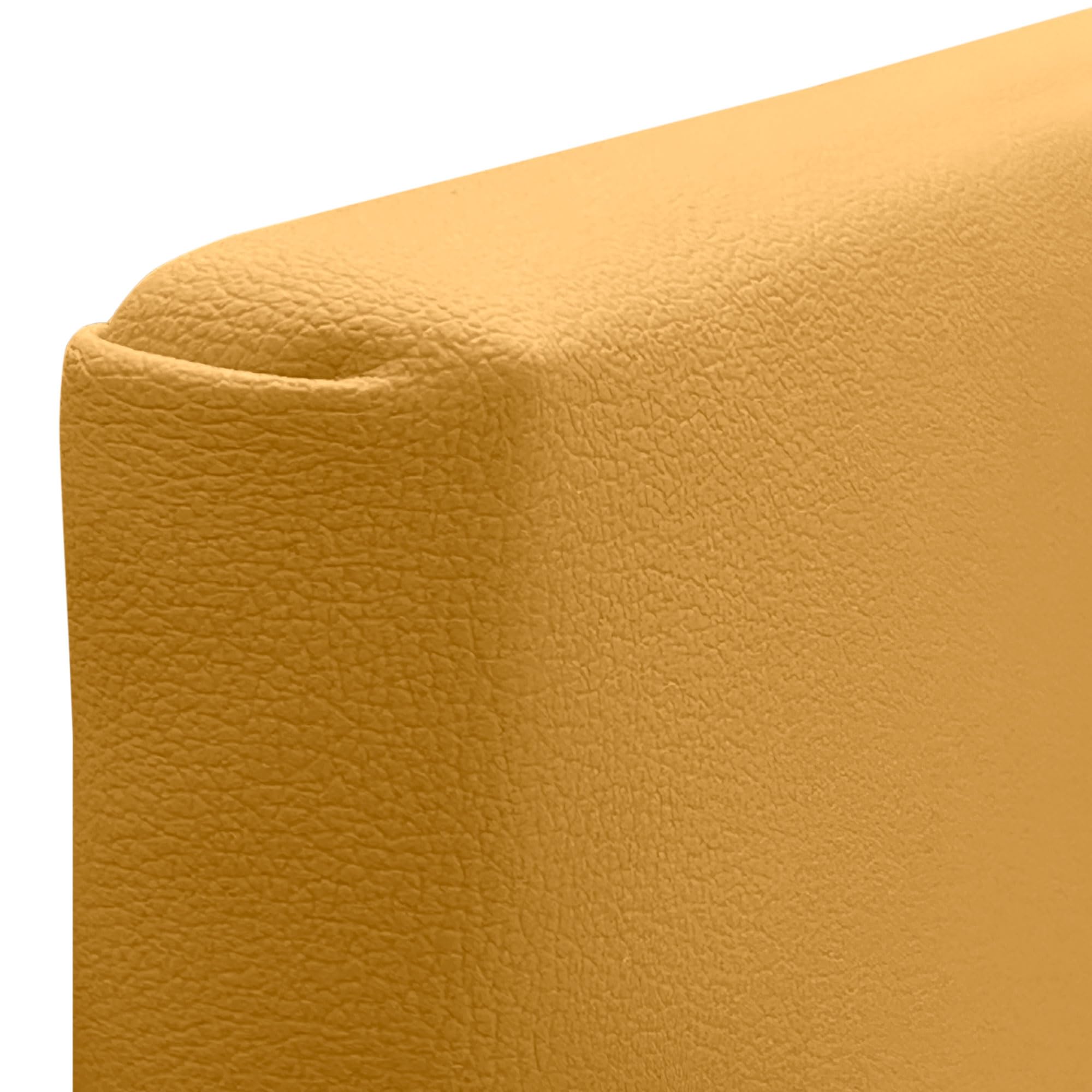 DHOME Testata in Similpelle o Tessuto AQUALINE Pro con 2 file di bottoni Testata imbottita Letto di lusso (Tessuto Nero, 135x50cm (Letti 120/135/140