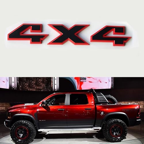 Miniatura 6 de yoaoo 1OEM RAM cromado 4x 4Emblema Insignia 3d emblema Decal Placa Plana