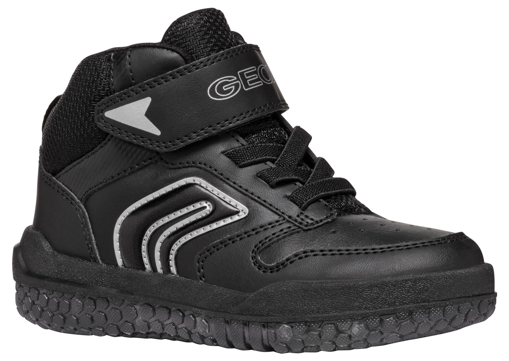 Geox Boy's J Buzzerlight Boy a Sneaker, Black, 11 UK Child